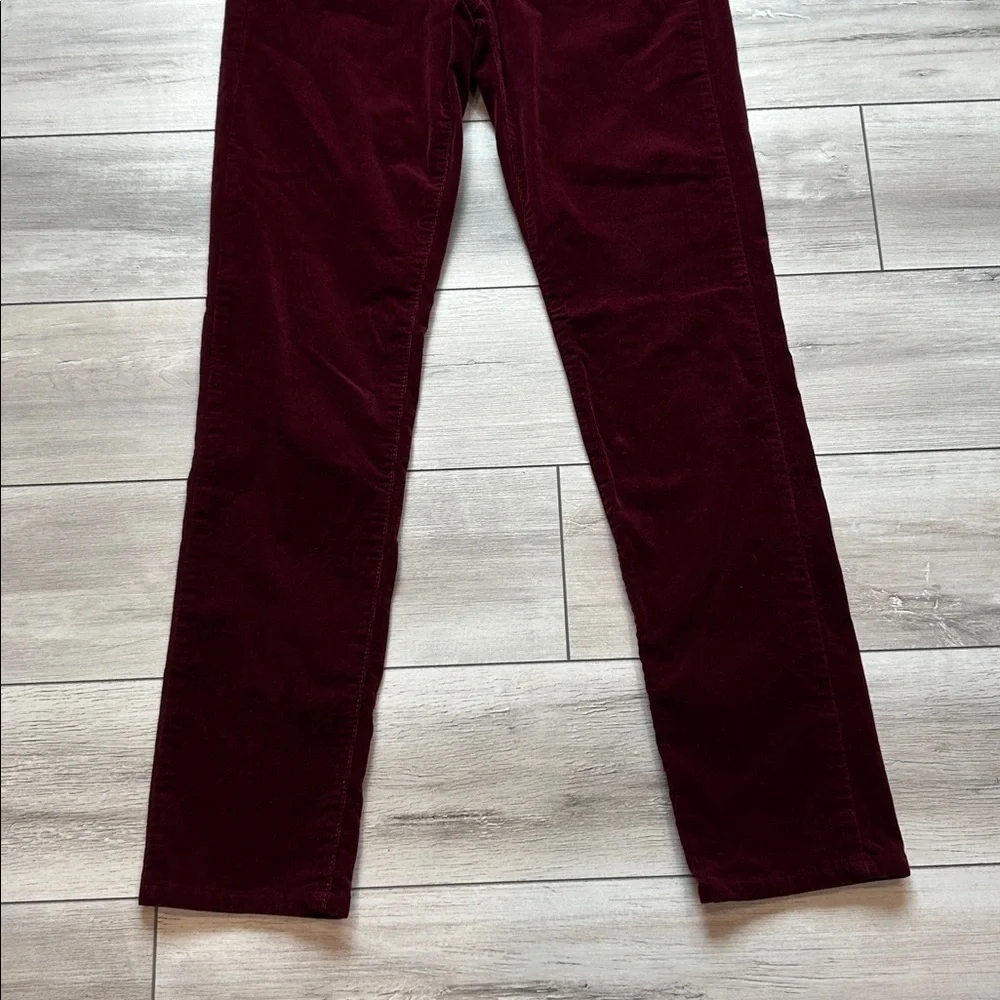 Edyson burgundy corduroy skinny fit pants size 29 long tall
